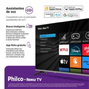 Smart TV 39" Philco Full HD Roku TV Dolby Audio P39CRA - Imagem 4