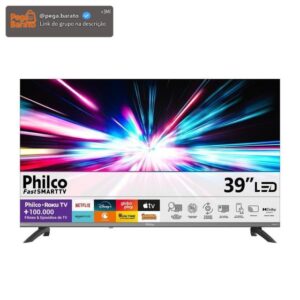 Smart TV 39" Philco Full HD Roku TV Dolby Audio P39CRA - Imagem 1