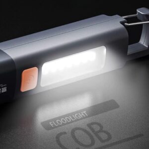Lanterna LED Recarregável USB para Pesca Trilha Camping Caminhada | Portátil, Compacta, Com Led Duplo, Gancho para Pendurar, Iluminação Potente - Imagem 8