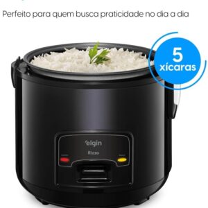 Panela Elétrica de Arroz Rizzo Elgin 5 Xícaras, 400W, 110v - Imagem 4