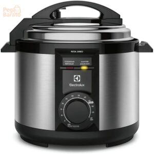 Panela Pressão Elétrica Electrolux, Capacidade 5L, Inox | PCE20, 220v, 9 Travas Segurança, Timer, Manter Aquecido, Alça Antitérmica, Silenciosa, Feijão, por Rita Lobo - Imagem 1