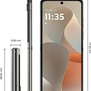 Smartphone Motorola Razr 60-256GB 24GB (12GB RAM+12GB Ram Boost) Tela dobrável 6,9" pOLED e externa 3,6” Moto AI camera IP48 - Branco - Imagem 3