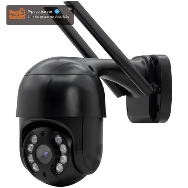 Câmera Segurança Monitoramento IP Speed Dome Full HD 1080p Wi-Fi IP67 Externa Visão Noturna Cor Yoosee Zoom Digital