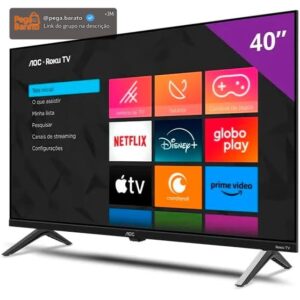 Smart TV 40" AOC Roku TV DLED Full HD 40S5045/78G - Bivolt - Imagem 1