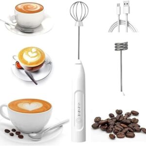 Misturador Bebidas Ovos Mini Mixer Fuê Forte Portátil Elétrico Recarregável - Imagem 3