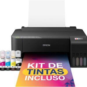 Impressora Epson EcoTank L1250 - Tanque de Tinta Colorida, Wi-Fi Direct, Comando de voz, Bivolt, Cor: Preto - Imagem 1
