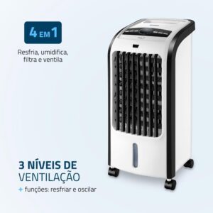 Climatizador de Ar Portátil Mondial Fresh Air | 4 Funções, com Controle Remoto, CL-03, 110V - Imagem 3
