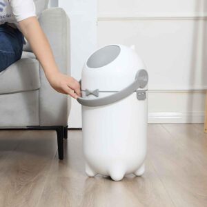 Maxi Baby Lixeira Antiodor Descarte de Fraldas Lixo Mágico, Branco - Imagem 2