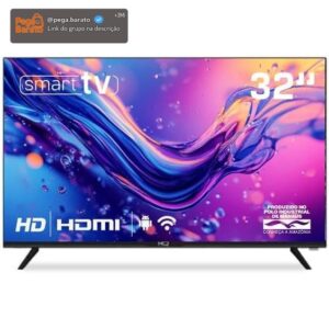 Smart TV HQ 32" HD tela sem bordas Androind 12 design slim HQS32NKHM - Imagem 1