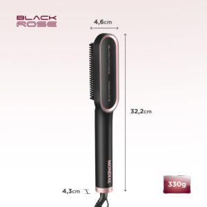 MONDIAL Escova Alisadora Black Rose, Preto/Rose, Bivolt - EA-07 - Imagem 7