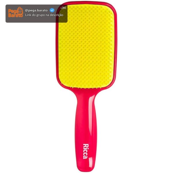 Escova Raquete Ricca Flex | Pink