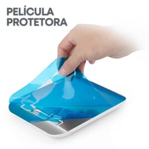 Balança de Cozinha Inox Digital para Alimentos Dieta Fitness Alta Precisão Resistente a Água Com Base Antiderrapante e Visor de Alta Definição Pesagem de 1g até 10kg Premium - Imagem 6