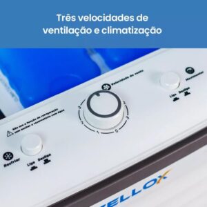 Climatizador de Ar Evaporativo ZLX-20 TS80W 20 Litros 220V 4 Funções Zellox - Imagem 4