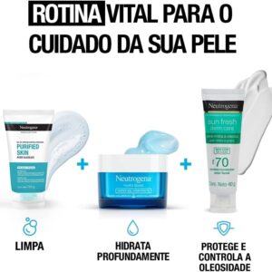 Neutrogena Sun Fresh Protetor Solar Facial Derm Care, Pele Oleosa, Sem Cor, FPS 70, 40g - Imagem 9