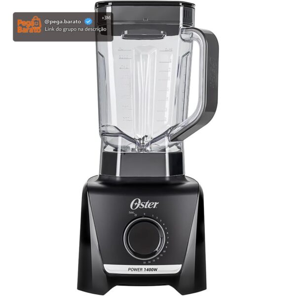 Liquidificador Oster 3,2L, 220V | 1400, Full, Preto