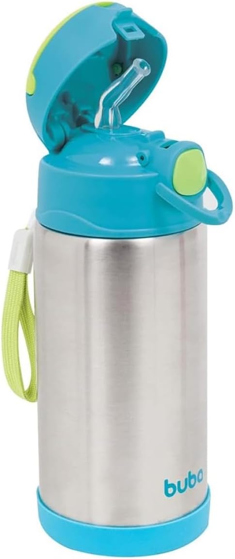 Garrafa Térmica BUBA 400 Ml | Parede Dupla, Azul, Tamanho único