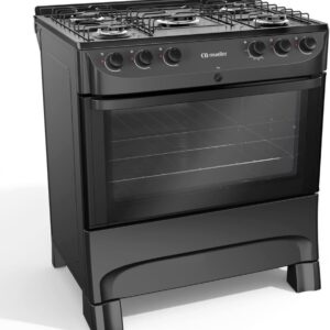 Fogão Mueller 5 Bocas com Mesa Esmaltada Preto Fosco MFI5BC - Bivolt - Imagem 6