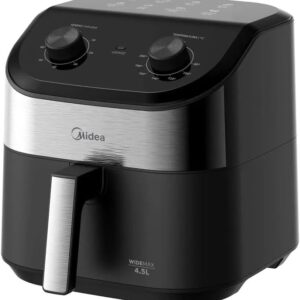 Air Fryer Midea 4,5L, 1550W, 110V | Fritadeira, FWM45P1, Design de Dois Botões, Prato Antiaderente, 80°C a 200°C - Imagem 3