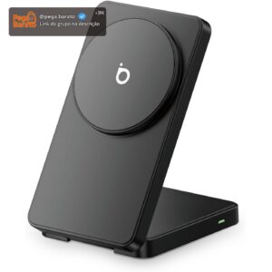Basike Carregador Sem Fio, Carregador por Indução 15W Compatível para iPhone 16/15/14/13/12 Series e AirPods | Carregamento Rápido com Magnétic | Compatível com Qi (Cinza) - Imagem 1