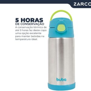 Garrafa Térmica BUBA 400 Ml | Parede Dupla, Azul, Tamanho único - Imagem 5