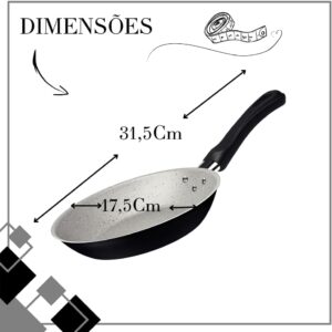Jogo 3 Frigideiras Tramontina 16cm 20cm 24cm Antiaderente (Grafite) - Imagem 5