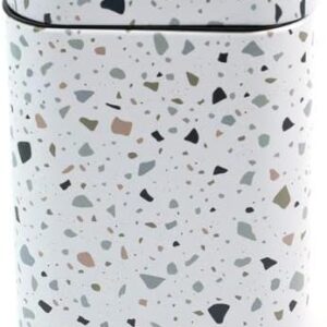 Oikos - Lixeira Retangular 5L de Metal com Pedal Granilite - Imagem 5