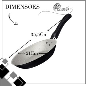 Jogo 3 Frigideiras Tramontina 16cm 20cm 24cm Antiaderente (Grafite) - Imagem 4
