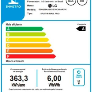 Ar Condicionado LG AI Dual Inverter Voice 9.000 BTUS Frio 220V S3-Q09AA31C - Imagem 8