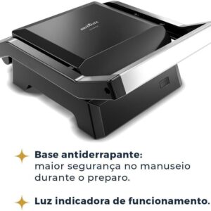 Grill Britânia Abertura 180º 520W BGR06A Dura Mais 220V - Imagem 6