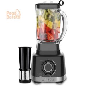 Liquidificador Turbo Britânia 3L 127v | Blq1300p, 1400W, Chumbo - Imagem 1