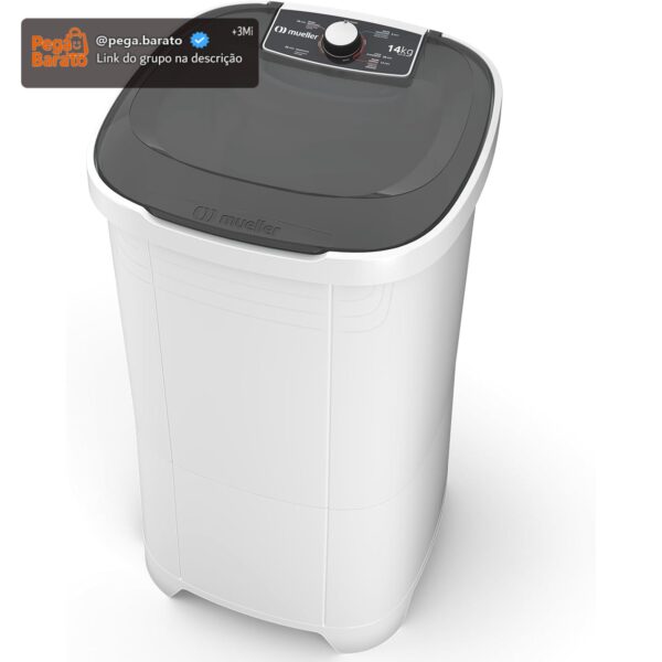 Mueller Máquina de Lavar Roupa Semiautomática Tanquinho 14 kg Branco 220V MLT14B