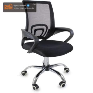 Cadeira de Escritório Oficial Begonia Tela Mesh Ergonômica Giratória - Imagem 1