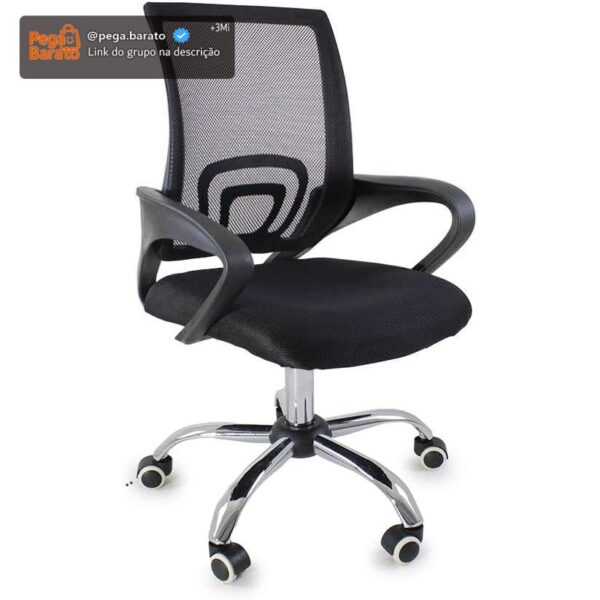Cadeira de Escritório Oficial Begonia Tela Mesh Ergonômica Giratória