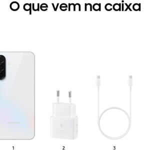 Celular Samsung Galaxy A36 5G 128GB, 6GB RAM, Câmera 50MP, IP67, Super AMOLED 6.7", Recursos AI, Branco - Imagem 10