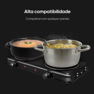 Cooktop Elgin Double Cook 2 Bocas | Fogão Elétrico, Portátil, 220V - Imagem 5