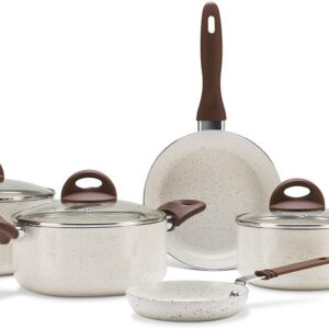 Jogo de Panelas Brinox Ceramic Life 6 Peças | Antiaderente, Smart Plus, Vanilla - Imagem 1
