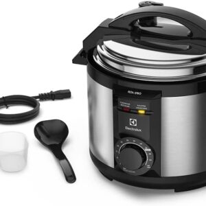 Panela Pressão Elétrica Electrolux, Capacidade 5L, Inox | PCE20, 220v, 9 Travas Segurança, Timer, Manter Aquecido, Alça Antitérmica, Silenciosa, Feijão, por Rita Lobo - Imagem 4