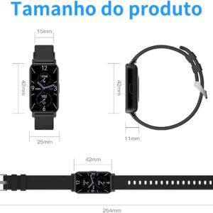 PEJE Band 1,1.45" TFT Tela, Smartwatchs,IP68 à Prova d‘Água,Relogio Smartwatch Feminino,100+ Modos Esportivos, Notificações Inteligentes, Assistente de Voz, Compatível com iOS/Android（Preto） - Imagem 2