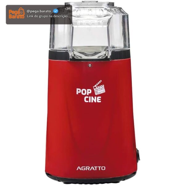 PIPOQUEIRA PO CINE PP02 VERMELHO COM DOSADOR 1200W 220V AGRATTO