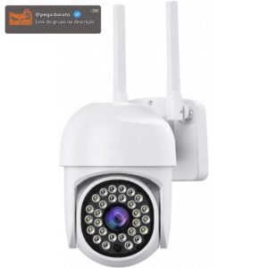 Câmera de Segurança WiFi Externa Full HD 1080P PTZ 355° 2 Antenas, Visão Noturna, Áudio Bidirecional, Rastreamento Automático, IP66, Acesso pelo Celular, Compatível com Cartão até 128GB - Imagem 1