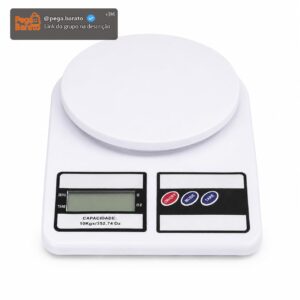 Balança Digital de Cozinha Alta Precisão até 10kg com Display LCD | Ideal para Receitas, Confeitaria, Dietas e Controle de Porções | Função Tara e Medição Precisa de Alimentos - Imagem 1