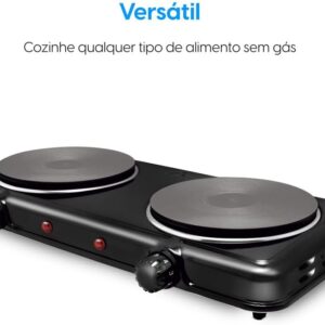Cooktop Elgin Double Cook 2 Bocas | Fogão Elétrico, Portátil, 220V - Imagem 4