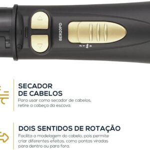 Escova Rotativa Britânia BER20PD 3 Temperaturas 1300W Bivolt - Imagem 6