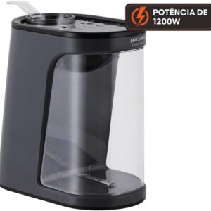 Pipoqueira Elétrica Mallory Gourmet, 220V | 1200W, Pipoca Sem Óleo, Reservatório Transparente, Botão Liga/Desliga, Pés Antiderrapantes - Imagem 3