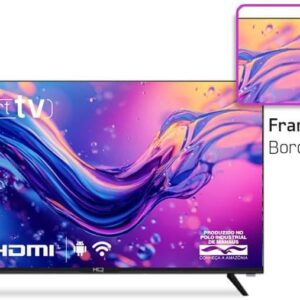 Smart TV HQ 32" HD tela sem bordas Androind 12 design slim HQS32NKHM - Imagem 3
