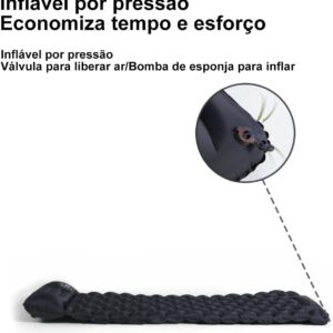 New Hawaii Colchonete Camping Colchão Inflável Solteiro, Praticidade e Conforto,Acampamento Acessorios - Imagem 5