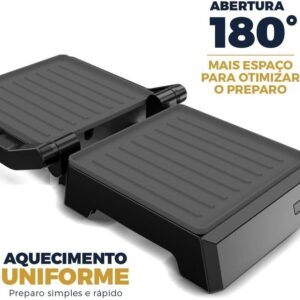 Grill Britânia Abertura 180º 520W BGR06A Dura Mais 220V - Imagem 4