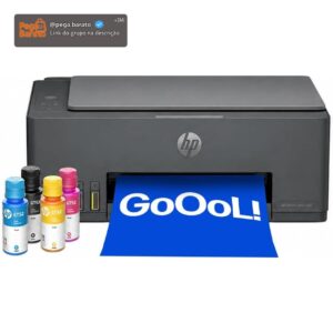Impressora Multifuncional HP Smart Tank 589 Tanque de Tinta | Colorida, Wi-Fi, USB, Alta Economia, Copiadora e Scanner, 5D1A8A - Imagem 1