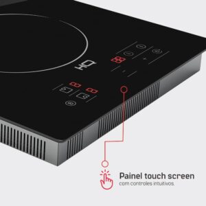 Cooktop De Indução Embutir HQ 2 Bocas Painel Touch 3500W Preto HQ-IDE3502 220V - Imagem 7