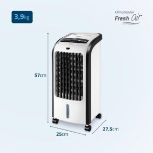 Climatizador de Ar Portátil Mondial Fresh Air | 4 Funções, com Controle Remoto, CL-03, 110V - Imagem 2